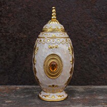 European creative home toothpick box Baroque Palace toothpick jar automatic egg-shaped high-grade toothpick cylinder