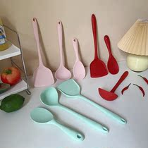Y36 0812 two little people food grade silicone spatula spatula spatula soup spoon Kitchen Ware three-piece set