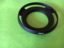 Factory direct metal 43MM ultra-wide angle hollow without dark angle Hood