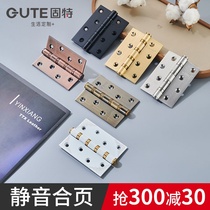 Good stainless steel wooden door flat open hinge 4 inch bearing thickened small hinge door hinge door silent 1 pay the price