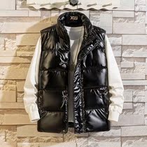 Amuda Tide brand bright down vest mens winter trend loose size vest thickened warm coat winter wear