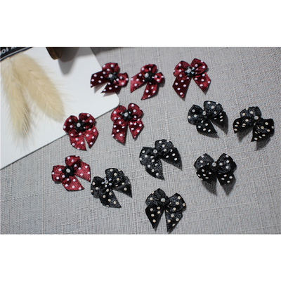 taobao agent Outer single flowers beads, small bow mini ribbon flower decoration DIY handmade clothing BJD underwear handle supplementary materials
