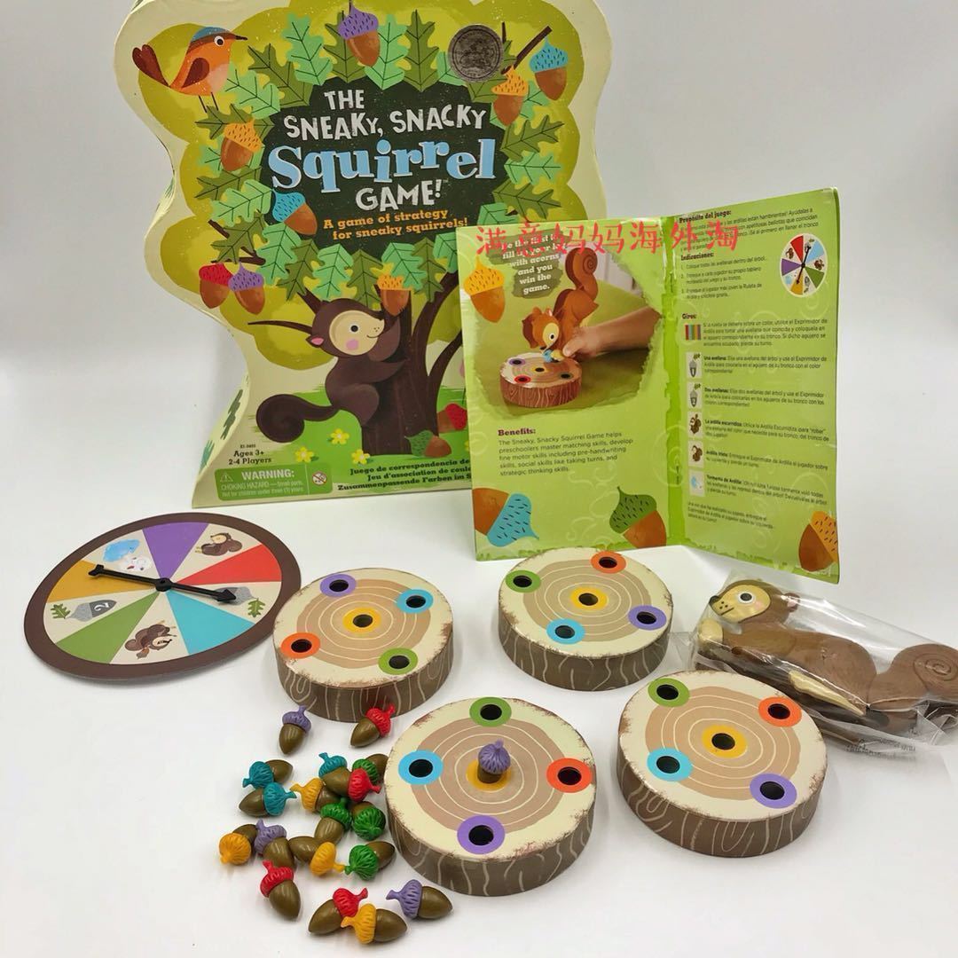 American learning resources squirrels pick acorn rule consciousness logic thinking childrens table game toys