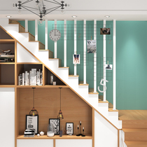 Wrought iron stair handrail simple modern bar attic decoration industrial wind railing fence fence partition screen