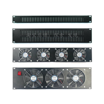 1U punching panel 2U 3U with fan panel Mounting baffle Cooling panel Plastic air box cabinet blind plate