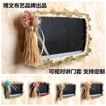 Bowen fabric brand bear European visual intercom doorbell set edge LCD screen ipid frame set custom