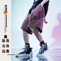 BJHG homemade summer thin couple shorts mens Tide brand print loose casual suede outside wearing five-point pants