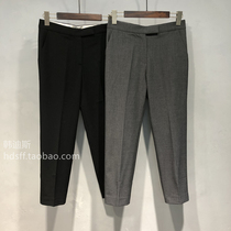 2021 Spring Summer Wuzhi New Loose 100 Hitch Slim Smoke Pipe Pants 90% Casual Pants Western Pants Straight Barrel Pants Women