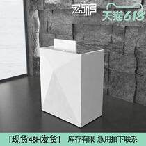 Zhongjiafang ZJF Hotel speech desk Reception desk Small information desk Welcome desk Paint front desk Chairmans speech desk