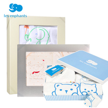 Shopping mall baby room newborn baby bath towel bathrobe bathrobe towel set gift box full moon 100 days