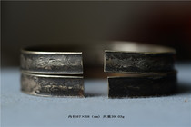 Qing Dynasty Chinese bamboo branches old silver bracelet with heavy and silver good bamboo bamboo