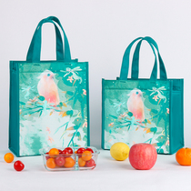 Lunch box handbag Office worker fashion lunch box bag Primary school lunch box bag Waterproof large capacity tote bag with rice bag