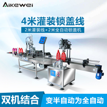 Automatic filling machinery and equipment Large capacity honey washing liquid detergent detergent filling machine quantitative production line