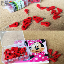 Wooden water drop nails Wooden exquisite pushpins Cork wood studs I-shaped nails painting tacks 20 boxes