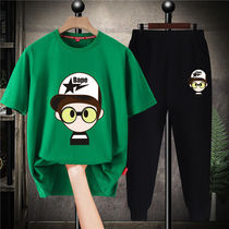 Nike Ton Flagship Store Boy Suit 2022 new children to ship the ocean gas CUHK Scout short sleeve t