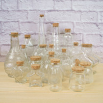 Wishing bottle transparent glass bottle cork square round bottle pudding bottle sea baby star bottle drift bottle