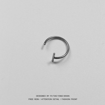 Clockwork home titanium steel false lip ring lip clip nose nail lip nail