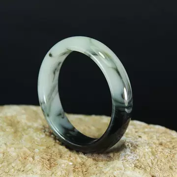 和田玉墨玉手串青花籽料圆珠手串11mm ♪即決天然最高AAA級珍品特大新疆