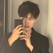 Small snail wig male short hair net red Korean student Natural boy wig full head set men wig set