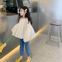 leobaby pro-children dress girl shirt lantern sleeves baby spring dress child dolls long sleeve undershirt blouse