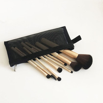 Portable travel makeup brush bag Mesh makeup bag Simple lipstick eyebrow pencil storage bag Small air cushion makeup bag