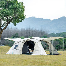 Mugao Di Holiday Stars 300 2nd Generation Luxury Family Camping Tent Three Rooms One Hall Double Sunscreen Rain Tent
