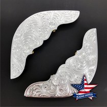 American Original Western Saddle Silver Trim Montana Handmade Western Saddle Skirt Extra-large Silver Accessories Saddle Decoration Accessories