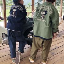 DORDO 22 years of spring and autumn day childrens Snoby embroidery tooling shirt jacket