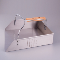 Plant pin stainless steel dustpan single with handle cuo ji ben dou 0 6mm thickened home cuo zi ground garbage shovel