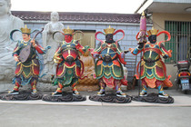 Low-cost sale of Buddhist supplies Resin Buddha statue FRP gilt painted 1 meter 8 station Four Heavenly Kings