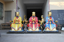 Resin Buddha statue glass fiber reinforced plastic three official gilt gold 1 meter 6 three official Emperor painted gold sky official land official official water official