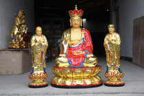 Buddhist supplies Resin Buddha statue Glass fiber reinforced plastic gilt painted 1 meter 1 King of Tibet with Min Gongguo Ming Buddha