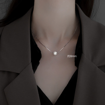 925 sterling silver pearl necklace womens 2022 new 2021 collarbone chain light luxury niche design premium sense choker