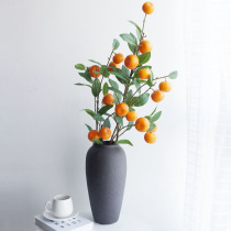 Orange Xiangxiang Ruyi simulation flower decoration orange branches simulation fruit fake flower lemon Holly potted bonsai decoration