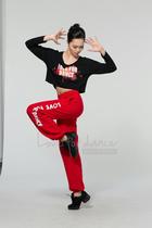 Dance love hiphop hip hop Hip Hop Hip Hop jazz top dance pants square dance suit fashion ghost step dance sports suit