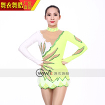 Dance clothes and dance cool art gymnastics uniform bodybuilding competition skills art test cheerleading female professional performance leather band competitive dress