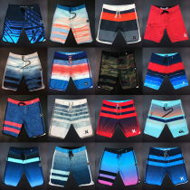 Mens fitness competition beach pants knee-length summer sports surf shorts quick-dry seaside holiday pants loose
