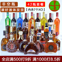 Finished foreign wine bottle combination decoration wine cabinet decoration simulation foreign wine red wine props fake wine home living room decoration