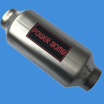 Spiral cyclone vortex exhaust pipe solid middle drum for welding modification of power bomb car