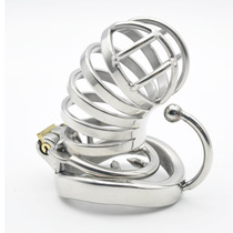 Metal stainless steel mens chastity lock anti-off ring mens cb chastity with penis cb lock jj Bird Cage normal urination