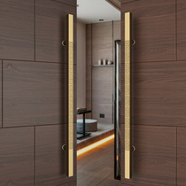 Stainless steel backword large door handle solid wood handle glass door wooden door with frame door universal big handle modern Chinese