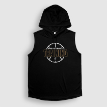 Vest sleeveless basketball hoodie training suit for men and women quick-drying breathable perspiration loose hooded shooting fitness running suit