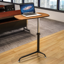 Multimedia welcome desk thickened semicircular lifting attendant speech table curved podium Image Platform host