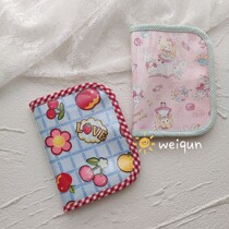 Apron hand for Japanese cloth retro ancient Showa and cute mask paper towels Storage Bag Temporary Clip Pvc Epidural Waterproof