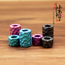 XGEDC handmade hammer titanium alloy EDC umbrella rope pendant flashlight tail rope knife key chain drop zipper head