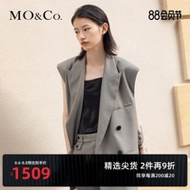 MOCO 2021 spring new unisex wind profile wide shoulder suit No gender vest vest female Mo Anke