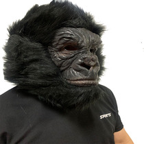 Black Gorilla Mask Halloween Costume Chimpanzee Mask Diamond Latex Headgear