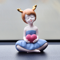 On-board middle control desk swing in car Creative upscale car decorations interior goddess beautiful cute car supplies