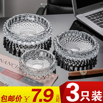 Green Apple oversized personality trend ashtray creative thickened household crystal glass living room office Hotel