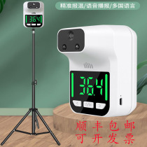 Thermometer vertical automatic infrared thermometer electric thermometer temperature detector at the entrance of the mall body temperature detector all-in-one machine